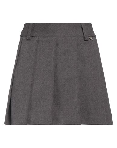 Shop Souvenir Woman Mini Skirt Grey Size Xs Polyester, Viscose, Elastane