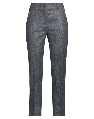 Peserico Woman Pants Midnight Blue Size 4 Virgin Wool, Polyamide, Polyester, Elastane In Blue