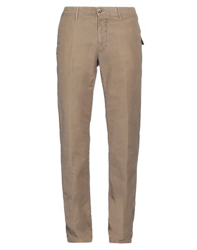 Incotex Man Pants Khaki Size 33 Cotton, Elastane In Beige