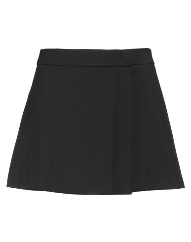 Shop Blumarine Woman Mini Skirt Black Size 6 Virgin Wool, Elastane