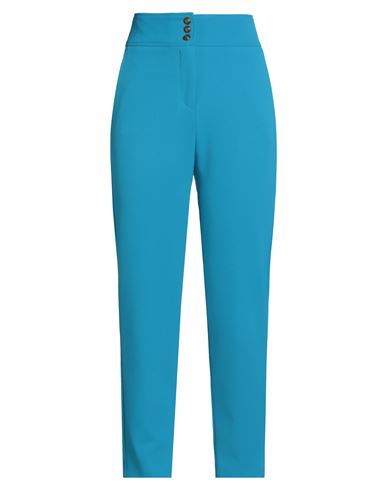 Nenette Woman Pants Azure Size 4 Polyester, Elastane In Blue