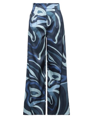 Shop Pucci Woman Pants Azure Size 8 Silk, Elastane In Blue