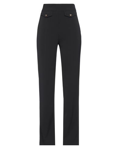 Nenette Woman Pants Black Size 10 Polyester, Elastane In Black
