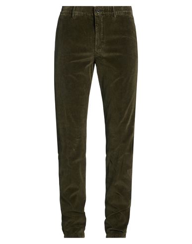 Incotex Slacks By Slowear Man Pants Military Green Size 33 Cotton, Elastane In Green