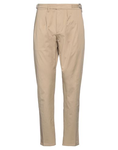 Shop Dondup Man Pants Camel Size 29 Cotton, Elastane In Beige