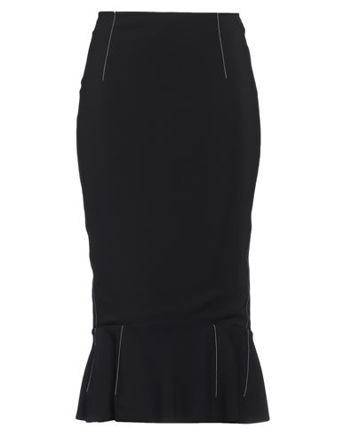 Shop Marni Woman Midi Skirt Black Size 6 Viscose, Elastane