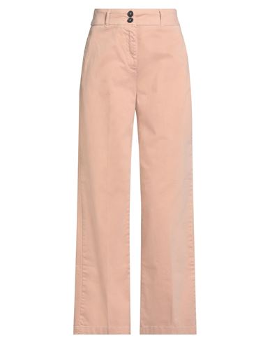 Alpha Studio Woman Pants Salmon Pink Size 6 Cotton, Elastane