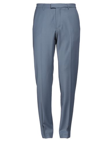 Shop Drykorn Man Pants Pastel Blue Size 40 Recycled Polyester, Wool, Elastane