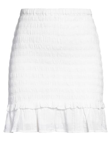 Shop Marant Etoile Marant Étoile Woman Mini Skirt White Size 6 Cotton, Viscose
