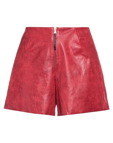 Primordial Is Primitive Woman Shorts & Bermuda Shorts Red Size M Polyester, Elastane