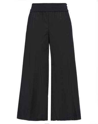 Manila Grace Woman Pants Black Size 12 Cotton, Elastane