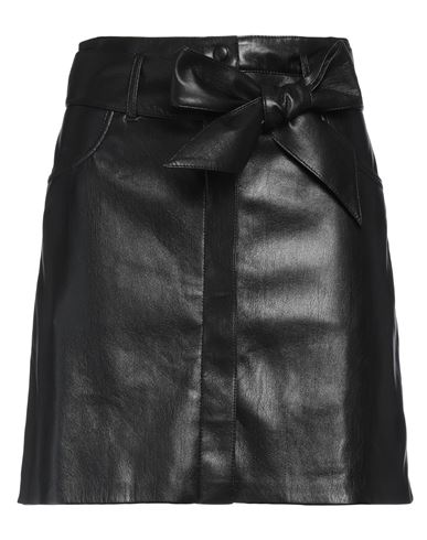 Nanushka Woman Mini Skirt Black Size M Recycled Polyester In Black