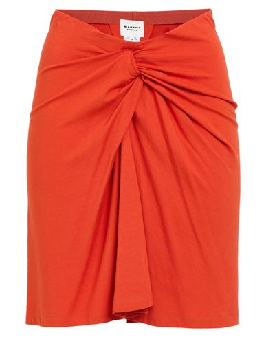 Isabel Marant Étoile Marant Étoile Woman Mini Skirt Tomato Red Size 6 Viscose, Elastane In Tomato Red