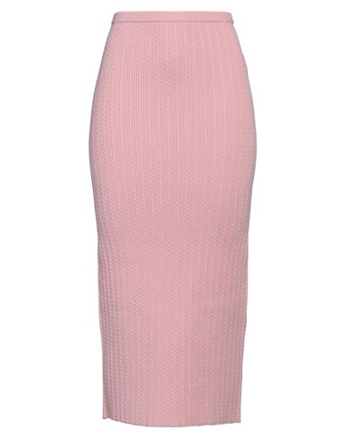 Shop Alessandra Rich Woman Midi Skirt Pink Size 4 Cotton, Polyamide, Elastane