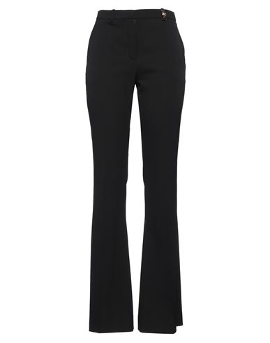 Versace Woman Pants Black Size 8 Wool, Elastane