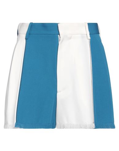 Shop Marni Woman Shorts & Bermuda Shorts Azure Size 14 Virgin Wool In Blue