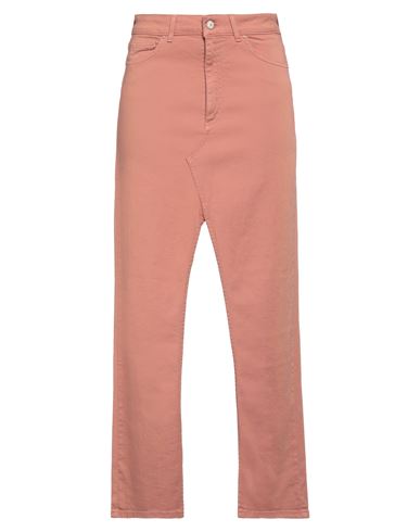 Shop Dondup Woman Maxi Skirt Salmon Pink Size 29 Cotton, Elastomultiester, Elastane