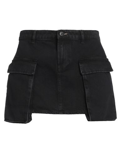3x1 Woman Denim Skirt Black Size 28 Cotton