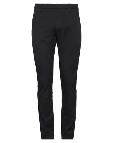 Dondup Man Pants Navy Size 34 Virgin Wool, Cotton, Elastane In Navy