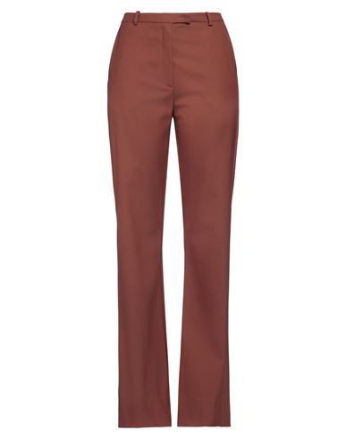 Malloni Woman Pants Brown Size 8 Polyamide, Polyester, Virgin Wool, Elastane