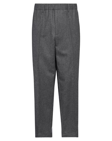 Messagerie Man Pants Lead Size 34 Wool, Polyester In Gray