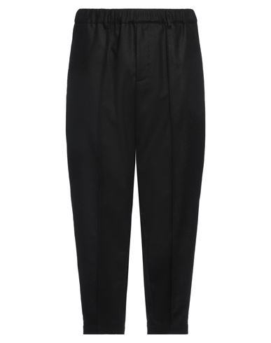 MESSAGERIE MESSAGERIE MAN PANTS BLACK SIZE 36 WOOL, POLYESTER 