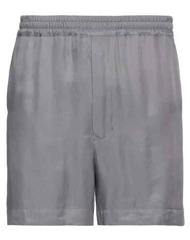 Ann Demeulemeester Man Shorts & Bermuda Shorts Grey Size 32 Viscose, Cupro In Gray