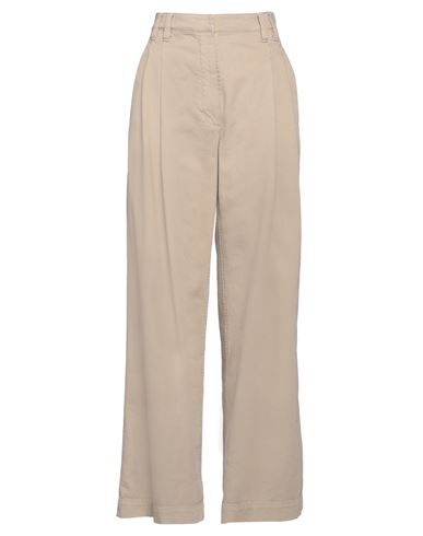Brunello Cucinelli Woman Pants Khaki Size 8 Cotton, Elastane, Brass In Beige