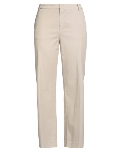 Dondup Woman Pants Beige Size 12 Cotton, Lyocell, Elastane In Gold