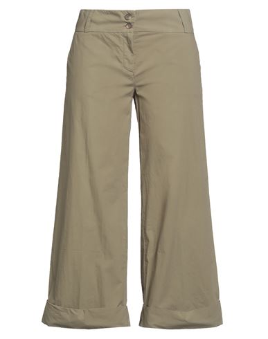 Rossopuro Woman Pants Military Green Size 4 Cotton In Green