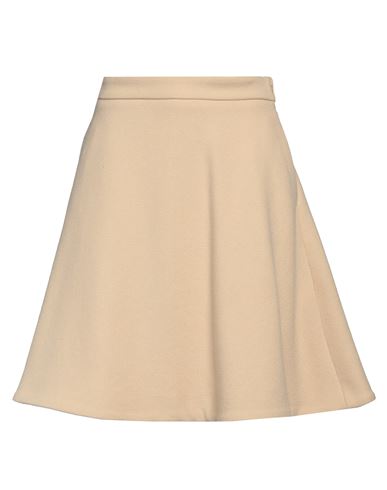 Ami Alexandre Mattiussi Woman Midi Skirt Light Yellow Size 8 Virgin Wool, Polyamide In Neutral