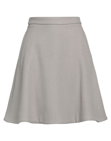 Ami Alexandre Mattiussi Woman Midi Skirt Grey Size 4 Virgin Wool, Polyamide In Grey