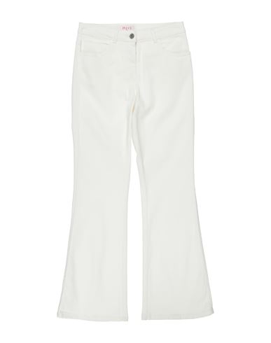 Pucci Toddler Girl Pants White Size 4 Cotton, Modal, Elastane In White