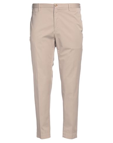 Incotex Man Pants Taupe Size 42 Cotton, Elastane In Grey
