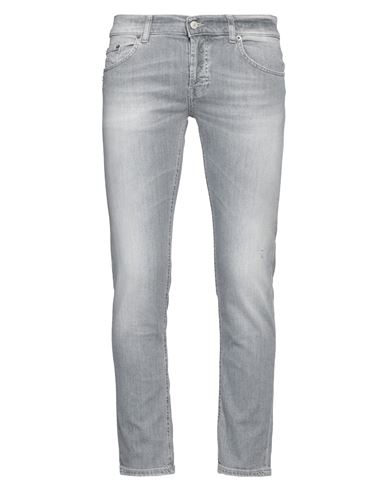Dondup Man Jeans Light Grey Size 32 Organic Cotton, Elastane In Gray