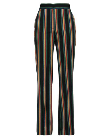 Casablanca Woman Pants Black Size 4 Virgin Wool, Polyester In Multi