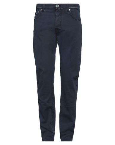 Shop Jacob Cohёn Man Pants Navy Blue Size 34 Cotton, Elastane