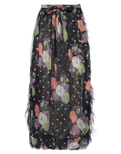 Shop Etro Woman Midi Skirt Black Size 8 Silk