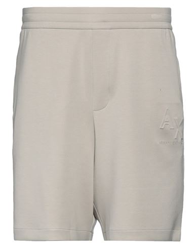 Armani Exchange Man Shorts & Bermuda Shorts Light Grey Size L Modal, Polyester, Elastane In Grey