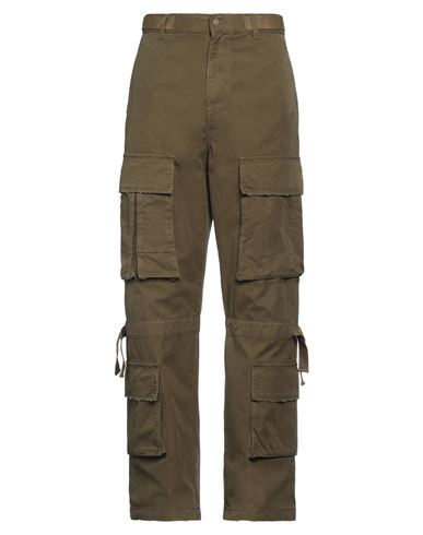 Shop Darkpark Man Pants Military Green Size 34 Cotton