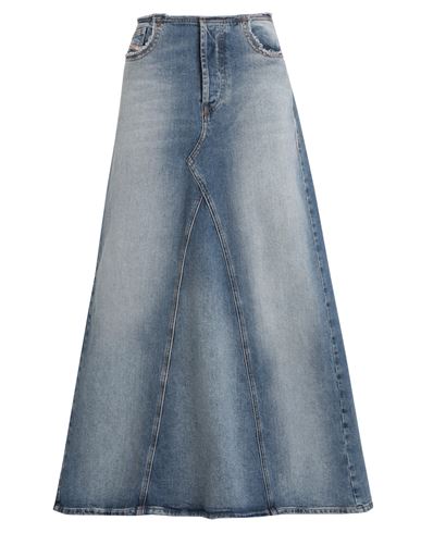 Diesel Gonna Lunga In Denim Comfort In Blue