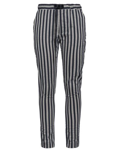 Rossopuro Woman Pants Midnight Blue Size 12 Cotton, Polyester, Polyamide, Linen In Blue