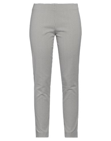 Rossopuro Woman Pants Light Grey Size 6 Cotton, Polyamide, Elastane In Grey