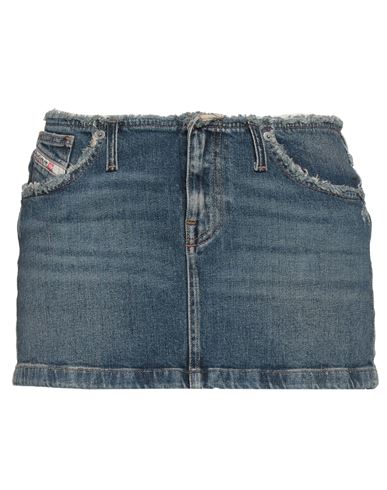 Shop Diesel Woman Denim Skirt Blue Size 32 Cotton, Hemp, Elastane