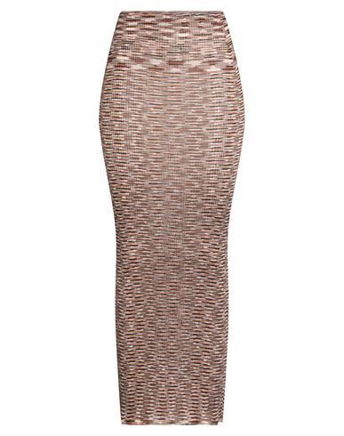 Missoni Woman Maxi Skirt Brown Size 6 Viscose, Elastane, Polyamide In Brown
