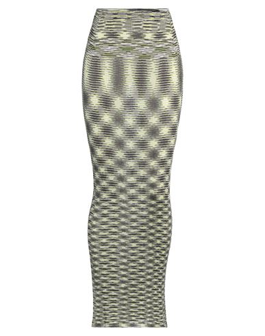 Missoni Woman Maxi Skirt Acid Green Size 6 Viscose, Elastane, Polyamide In Green