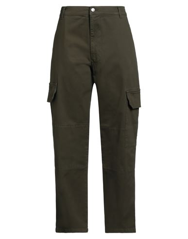 Cigala's Woman Pants Military Green Size 30 Cotton, Elastane