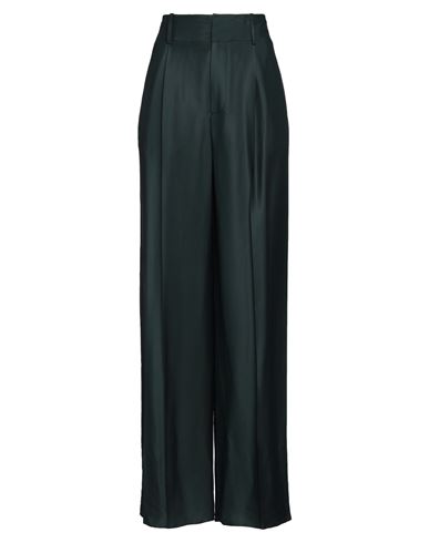 Bottega Veneta Woman Pants Dark Green Size 6 Viscose, Silk In Black