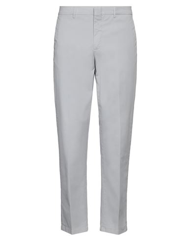 Dunhill Man Pants Light Grey Size 40 Cotton, Elastane In Grey