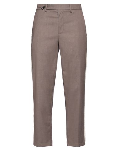 White Sand Man Pants Khaki Size 36 Polyester, Viscose, Elastane In Beige